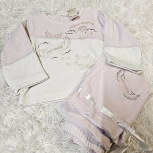 Harley Davidson Born To Ride Baby Girl 6-9 Months 2 Piece Outfit